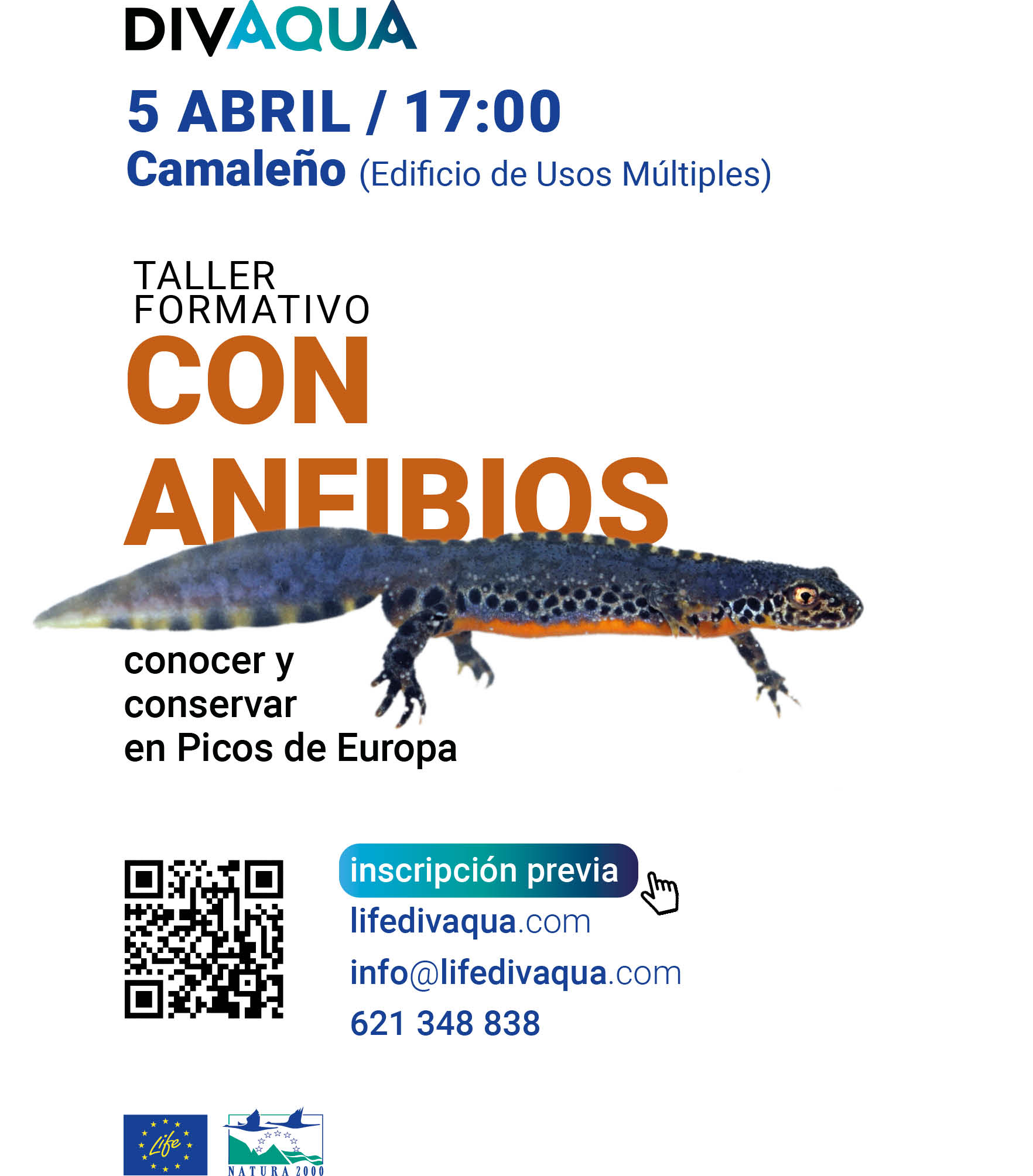 Taller formativo CON ANFIBIOS: conocer y conservar en Picos de Europa